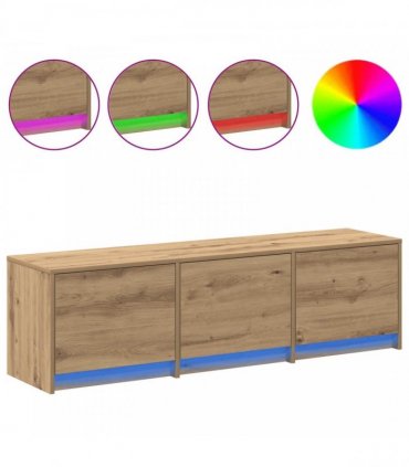 vidaXL TV Cabinet Artisan Oak 140 x 34 x 40 cm Engineered Wood