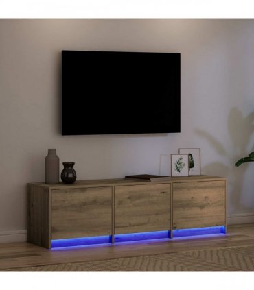 vidaXL TV Cabinet Artisan Oak 140 x 34 x 40 cm Engineered Wood