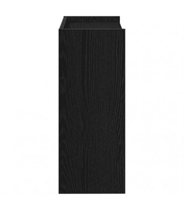 vidaXL Shoe Rack Black 60x25x62 cm Engineered Wood
