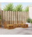 vidaXL Sofa Sets 6 pcs Natural Solid Acacia Wood