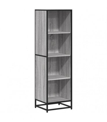 vidaXL Book Cabinet Grey Sonoma 40x35x139 cm Engineered Wood