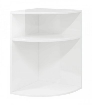 vidaXL End Table High Gloss White 39.7 x 39.7 x 60 cm Engineered Wood