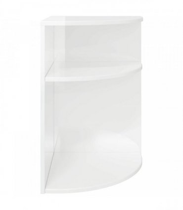 vidaXL End Table High Gloss White 39.7 x 39.7 x 60 cm Engineered Wood