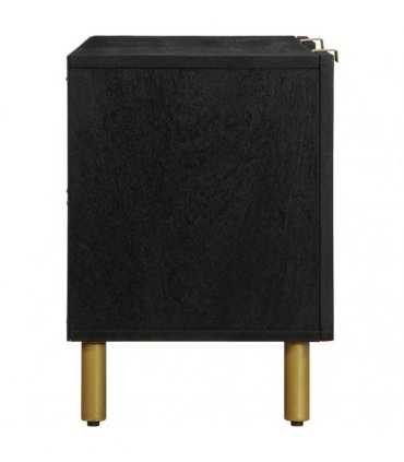 vidaXL TV Cabinet Black 105x33x46 cm Engineered Wood
