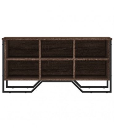 vidaXL Shoe Cabinet Brown Oak 90x38x45.5 cm Engineered Wood