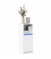vidaXL Sideboard with LED White 38x34x100 cm Engineered Wood
