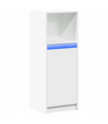 vidaXL Sideboard with LED White 38x34x100 cm Engineered Wood
