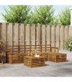 vidaXL Outdoor Sofa Set 6 pcs Natural