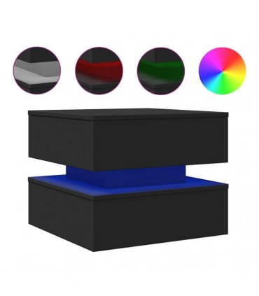 vidaXL Coffee Table | Black | Engineered wood | Low | Coffee Table | Square
