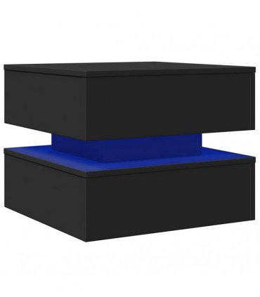 vidaXL Coffee Table | Black | Engineered wood | Low | Coffee Table | Square
