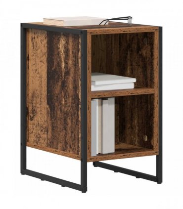 vidaXL Bedside Table 2 pcs Old Wood 39.5 x 30 x 50 cm Engineered Wood
