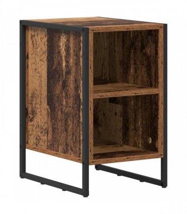 vidaXL Bedside Table 2 pcs Old Wood 39.5 x 30 x 50 cm Engineered Wood