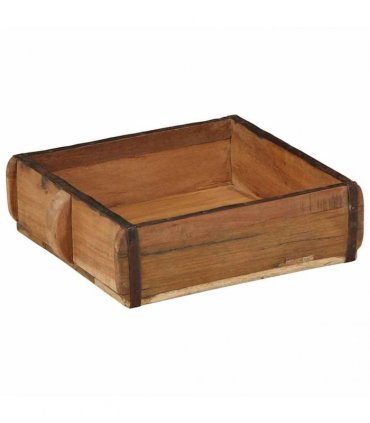 vidaXL Tray 2 pcs Brown 29 x 31 x 10 cm Solid Reclaim Wood