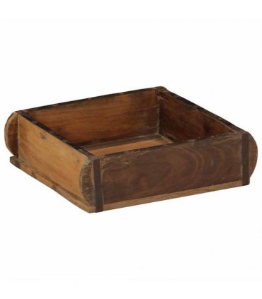 vidaXL Tray with Storage Brown 29 x 31 x 10 cm Solid Reclaim Wood