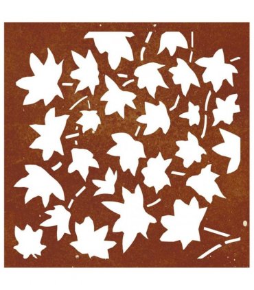 vidaXL Garden Wall Decoration 55x55 cm Corten Steel Maple Leaf Design