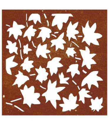 vidaXL Garden Wall Decoration 55x55 cm Corten Steel Maple Leaf Design