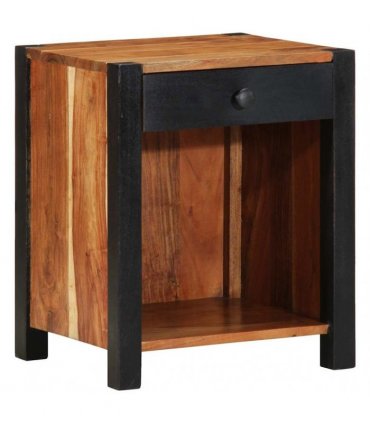 vidaXL Bedside Cabinet Brown 40 x 35 x 50 cm Solid Acacia Wood