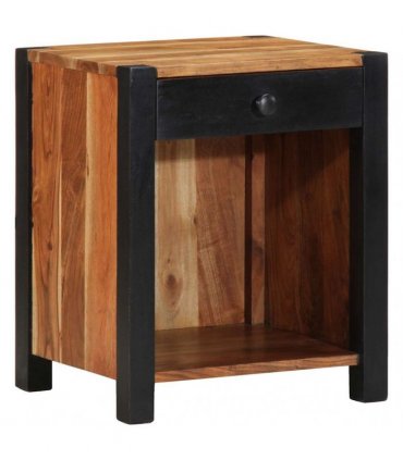 vidaXL Bedside Cabinet Brown 40 x 35 x 50 cm Solid Acacia Wood