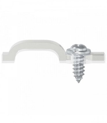 vidaXL LED Strip Clips 12 pcs Transparent 23.8 x 7.3 x 4.3 mm