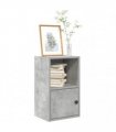 vidaXL Bookcase Concrete Grey 31x24x52 cm Engineered Wood