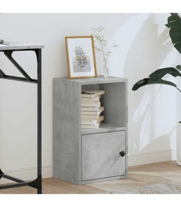 vidaXL Bookcase Concrete Grey 31x24x52 cm Engineered Wood