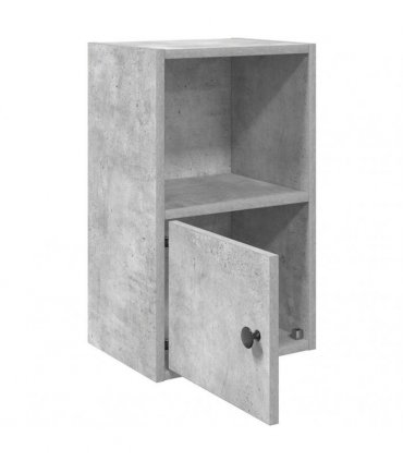 vidaXL Bookcase Concrete Grey 31x24x52 cm Engineered Wood
