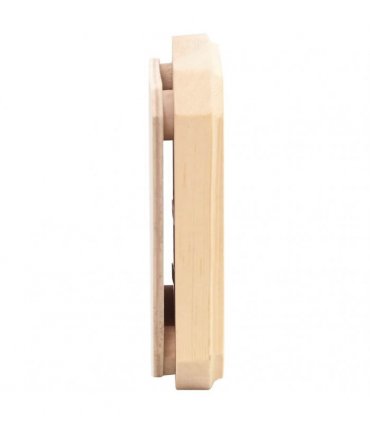 vidaXL 2 in 1 Sauna Hygrothermograph and Sand Timer Set Solid Wood Pine