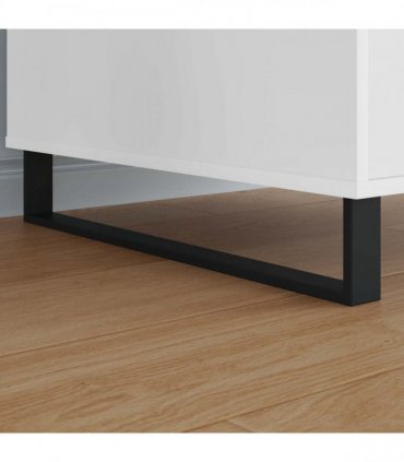 vidaXL Furniture Feet 12 pcs Black 596 x 40.5 x 100 mm Iron