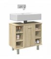 vidaXL Bathroom Cabinet Sonoma Oak 60x32x53.5 cm Engineered Wood