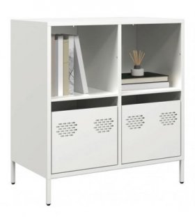 vidaXL Sideboard White 68x39x73.5 cm Cold-rolled Steel