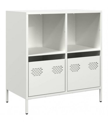 vidaXL Sideboard White 68x39x73.5 cm Cold-rolled Steel