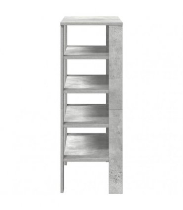 vidaXL Shoe Rack Concrete Grey 61x32x87.5 cm Engineered Wood