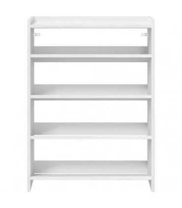 vidaXL Shoe Rack White 60x25x81 cm Engineered Wood