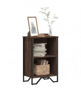vidaXL Bookcase Brown Oak 50x31x74.5 cm Engineered Wood