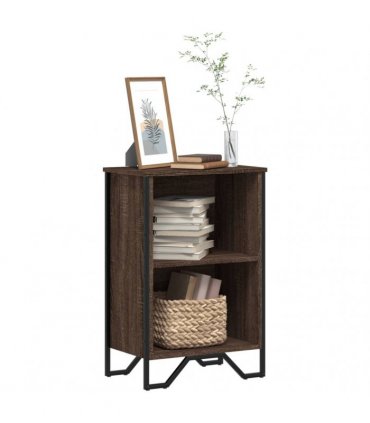 vidaXL Bookcase Brown Oak 50x31x74.5 cm Engineered Wood
