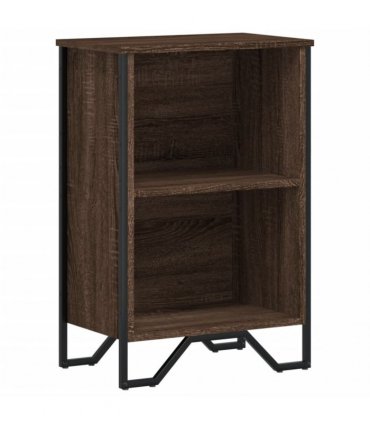 vidaXL Bookcase Brown Oak 50x31x74.5 cm Engineered Wood
