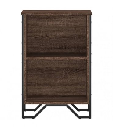 vidaXL Bookcase Brown Oak 50x31x74.5 cm Engineered Wood