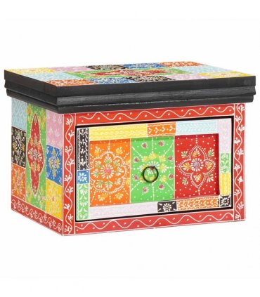vidaXL Bedside Cabinet with Drawer 2 pcs Multicolour 40 x 30 x 28 cm