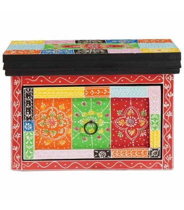 vidaXL Bedside Cabinet with Drawer 2 pcs Multicolour 40 x 30 x 28 cm