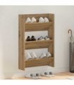 vidaXL Shoe Cabinet Artisan Oak 60 x 18 x 90 cm Engineered Wood