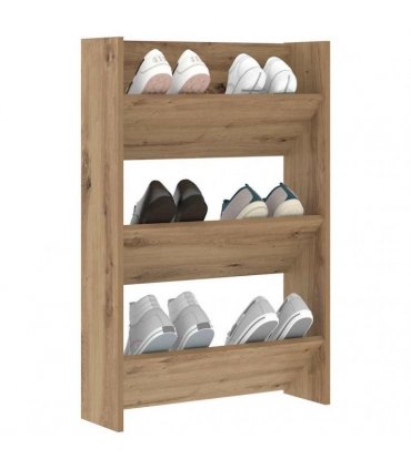 vidaXL Shoe Cabinet Artisan Oak 60 x 18 x 90 cm Engineered Wood