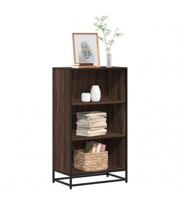 vidaXL Book Cabinet Brown Oak 60x35x107.5 cm Engineered Wood
