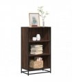 vidaXL Book Cabinet Brown Oak 60x35x107.5 cm Engineered Wood