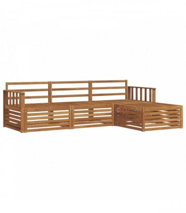 vidaXL Outdoor Sofa Set Natural 249.5 x 162.5 x 73 cm