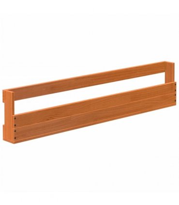 vidaXL Wall-mounted Shoe Racks 2 pcs Wax Brown 110x8.5x23.5 cm Solid Wood Pine