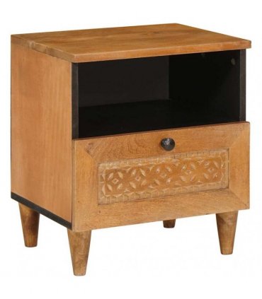 vidaXL Bedside Cabinet Light Brown 40 x 33 x 46 cm Engineered Wood