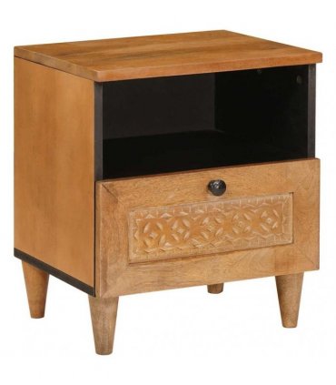 vidaXL Bedside Cabinet Light Brown 40 x 33 x 46 cm Engineered Wood
