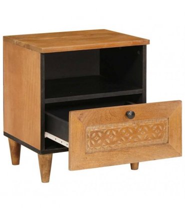 vidaXL Bedside Cabinet Light Brown 40 x 33 x 46 cm Engineered Wood