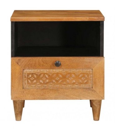 vidaXL Bedside Cabinet Light Brown 40 x 33 x 46 cm Engineered Wood