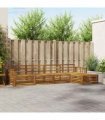 vidaXL Outdoor Sofa Set 5 pcs Natural Solid Acacia Wood